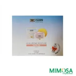 ISDIN COFFRET CREME HYDRATANTE A L'ACIDE HYALURONIQUE PEAUX SENSIBLES 50G+EAU MICELLAIRE 30ML (OFFERT)