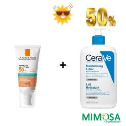 RITUEL D'HYDRATATION ( cerave lait hydratant 473ml -50% +anthelios uvmune 400 creme hydratante teintee spf 50+)